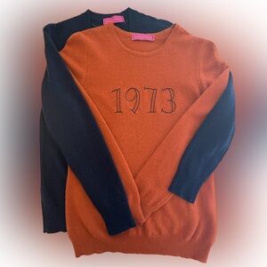 Melissa Masse collection cashmere 1973 embroidered sweater size M NWT